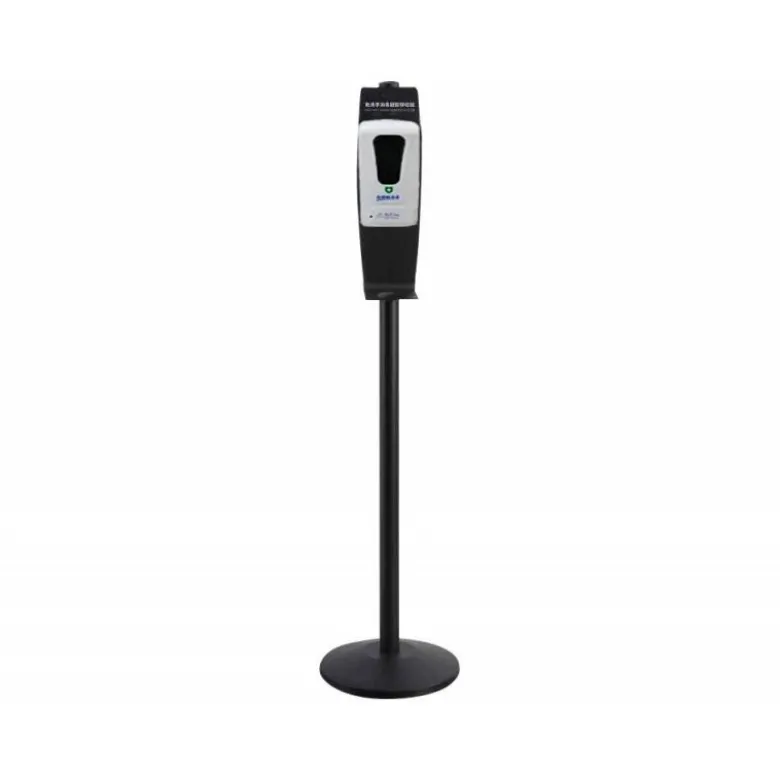 DISPENSADOR PARA GEL Y JABON Q-CONNECT AUTOMATICO SENSOR Y SOPORTE METALICO 152 CM ALTO 13X11,5X27 CM 1000 ML BLANCO