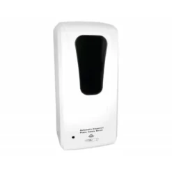 DISPENSADOR PARA GEL Y JABON Q-CONNECT AUTOMATICO SENSOR Y SOPORTE METALICO 152 CM ALTO 13X11,5X27 CM 1000 ML BLANCO