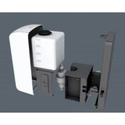 DISPENSADOR PARA GEL Y JABON Q-CONNECT AUTOMATICO SENSOR Y SOPORTE METALICO 152 CM ALTO 13X11,5X27 CM 1000 ML BLANCO