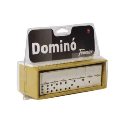 DOMINO CHAMELO FOURNIER FICHA MARFILINA EN CAJA DE PLASTICO EN BLISTER