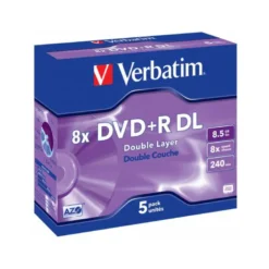 DVD+R VERBATIM Capacidad 8,5 GB duración 240 min