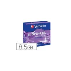 DVD+R VERBATIM Capacidad 8,5 GB duración 240 min