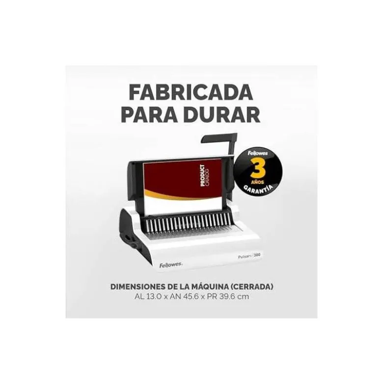 Encuadernadora manual Fellowes para canutillo
