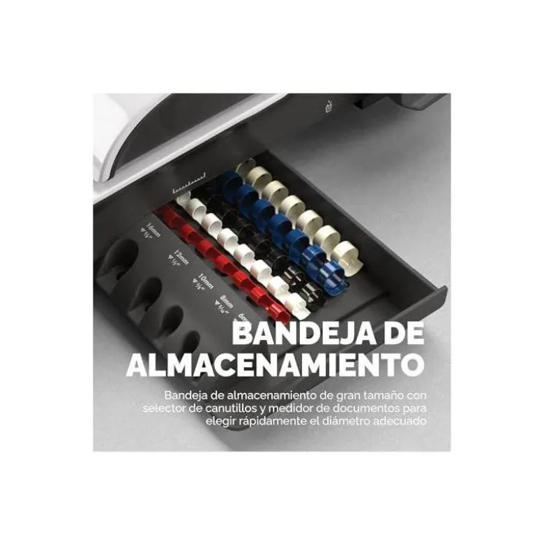 Encuadernadora manual Fellowes para canutillo