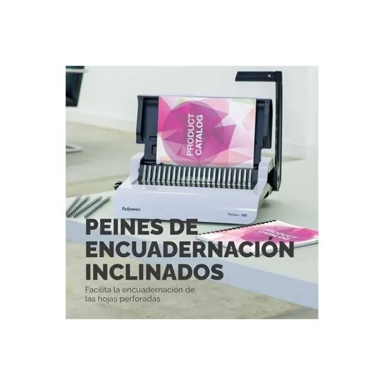 Encuadernadora manual Fellowes para canutillo