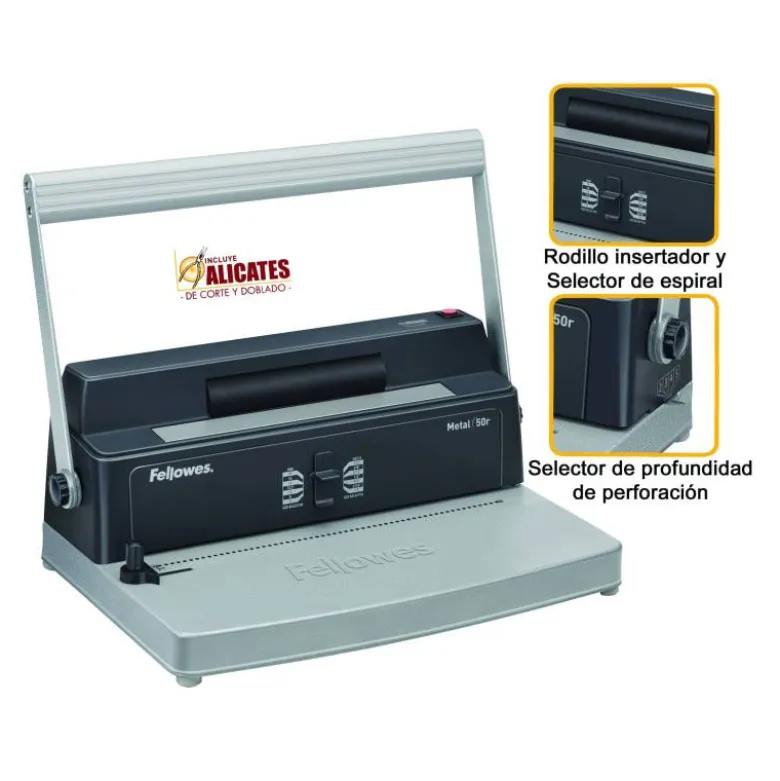 Encuadernadora para espiral Fellowes metal 50R