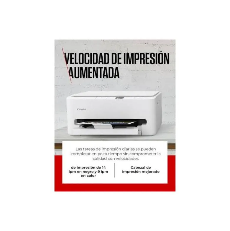 EQUIPO MULTIFUNCION CANON PIXMA TS6550I A4 TINTA 14PPM NEGRO/9PPM COLOR DUPLEX USB IMPRESORA COPIADORA ESCANER