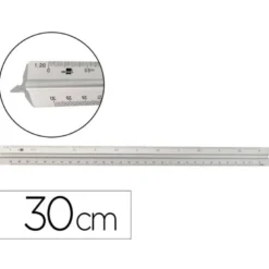 ESCALA LIDERPAPEL ALUMINIO FORMA TRIANGULAR CON FUNDA PROTECTORA LONGITUD 30 CM 1:20 1:25/1:50/1:75/1:100/1:150