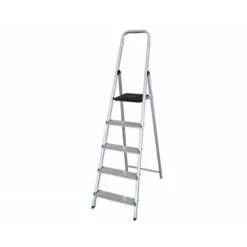 Escalera q-connect de aluminio 5 peldaños 1062x483x1675 mm peso maximo 150 kg