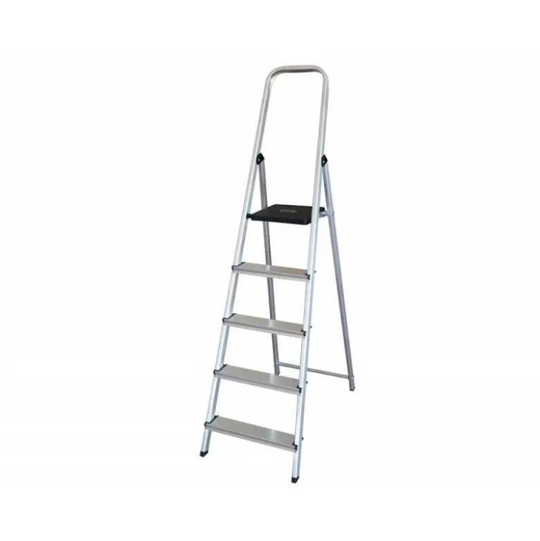 Escalera q-connect de aluminio 5 peldaños 1062x483x1675 mm peso maximo 150 kg