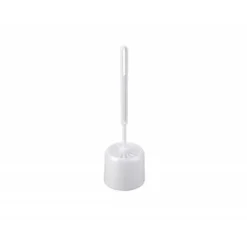 Escobilla para inodoro con soporte plastico blanco