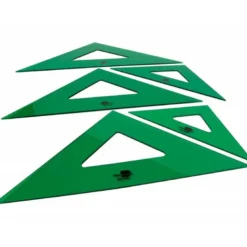 Escuadra acrilica Liderpapel 28cm color Verde