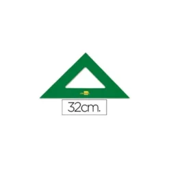 Escuadra acrilica Liderpapel 32cm color Verde