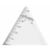 Escuadra Liderpapel 25 cm de plastico cristal