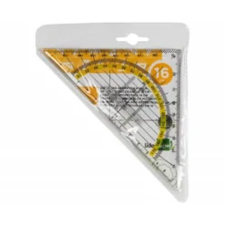 Escuadra marca Liderpapel geometria con agarradera fija