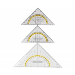 Escuadra marca Liderpapel geometria con agarradera fija