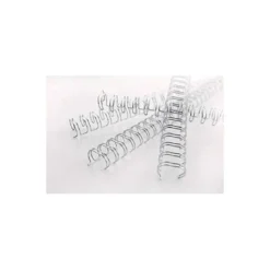 Espiral GBC wire 3:1 6,3 mm n.4 negro. Capacidad 45 hojas. Caja de 100 unidades.