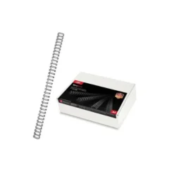 Espiral GBC wire 3:1 9,6 mm n.6 negro. Capacidad 75 hojas. Caja de 100 unidades.