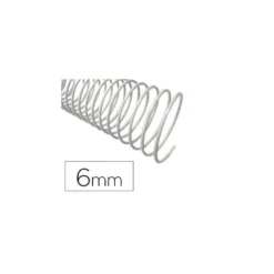ESPIRAL METALICO Q-CONNECT BLANCO 64 5:1 6 MM 1MM CAJA DE 200 UNIDADES