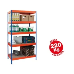 Estantería AR Storage metálica con 5 estantes 200 kg