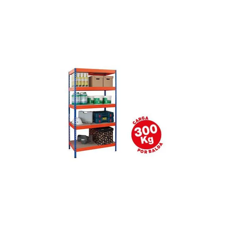 Estantería AR Storage metálica con 5 estantes 300 kg