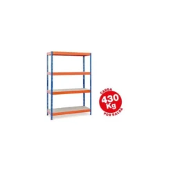 Estantería AR Storage metálica con 4 estantes 430 kg