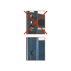 Estanteria metalica ar stocker 200x200x70 cm 4 estantes 450 kg por estante bandeja de madera sin