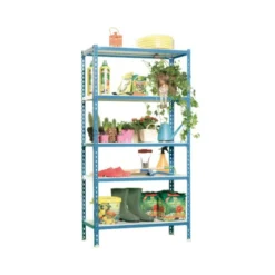ESTANTERIA METALICA SIMONRACK KIT SIMONCLICK MINI 5/400 COLOR AZUL/BLANCO 5 ESTANTES 180 KG POR ESTANTE 180X80X40CM