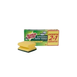 Estropajo salvauñas marca Scotch brite fibra verde