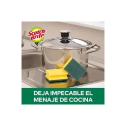Estropajo salvauñas marca Scotch brite fibra verde
