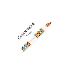 ESTUCHE CARAN D'ACHE VACIO CARTON PARA GAMA 888 INFINITE IMPRESO CUADROS COLORES