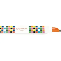 ESTUCHE CARAN D'ACHE VACIO CARTON PARA GAMA 888 INFINITE IMPRESO CUADROS COLORES