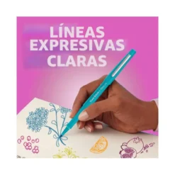 Estuche Rotulador Paper Mate Flair Original Tropical Vacation 16 Unidades Colores Surtidos