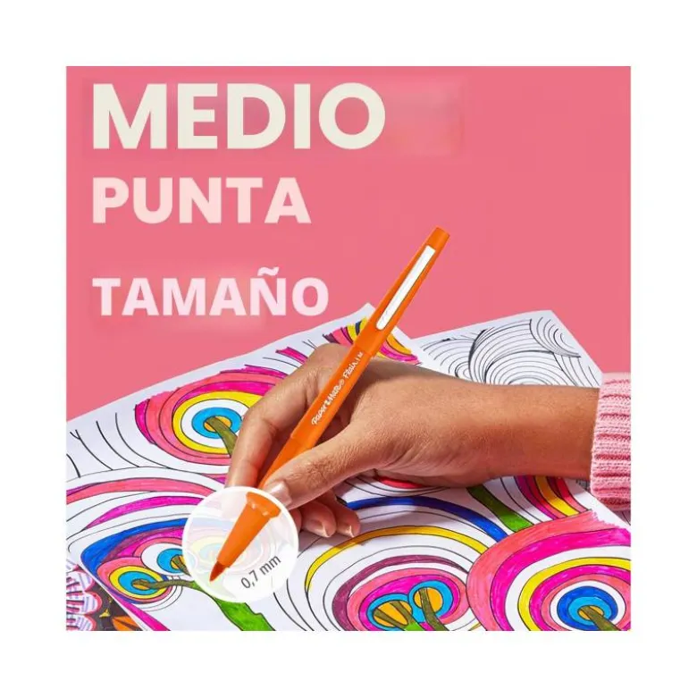 Estuche Rotulador Paper Mate Flair Original Tropical Vacation 16 Unidades Colores Surtidos