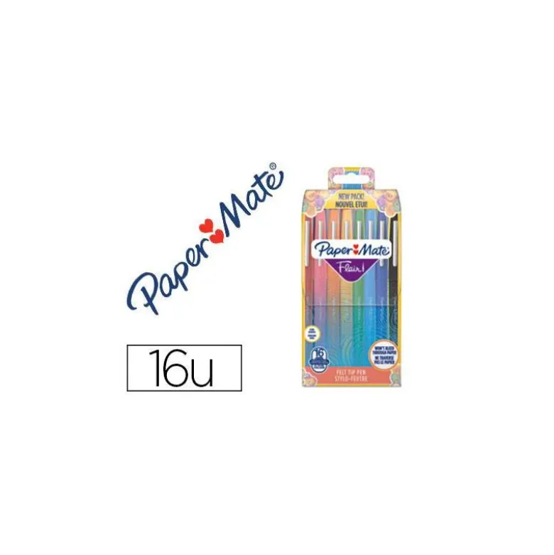 Estuche Rotulador Paper Mate Flair Original Tropical Vacation 16 Unidades Colores Surtidos