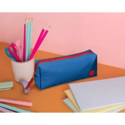 ESTUCHE PORTATODO ANTARTIK BASIC PACK 1 COMPARTIMENTO AZUL MARINO COMPAÑERO MOCHILA 80X55X210 MM