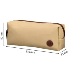 ESTUCHE PORTATODO ANTARTIK BASIC PACK 1 COMPARTIMENTO BEIGE COMPAÑERO MOCHILA 80X55X210 MM