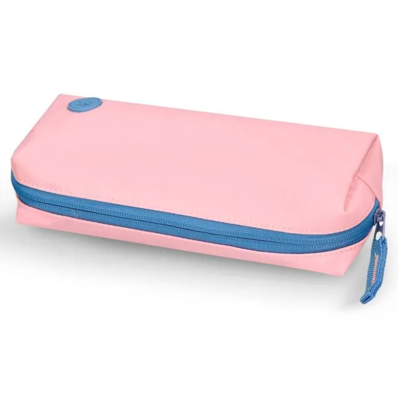 ESTUCHE PORTATODO ANTARTIK BASIC PACK 1 COMPARTIMENTO ROSA COMPAÑERO MOCHILA 80X55X210 MM