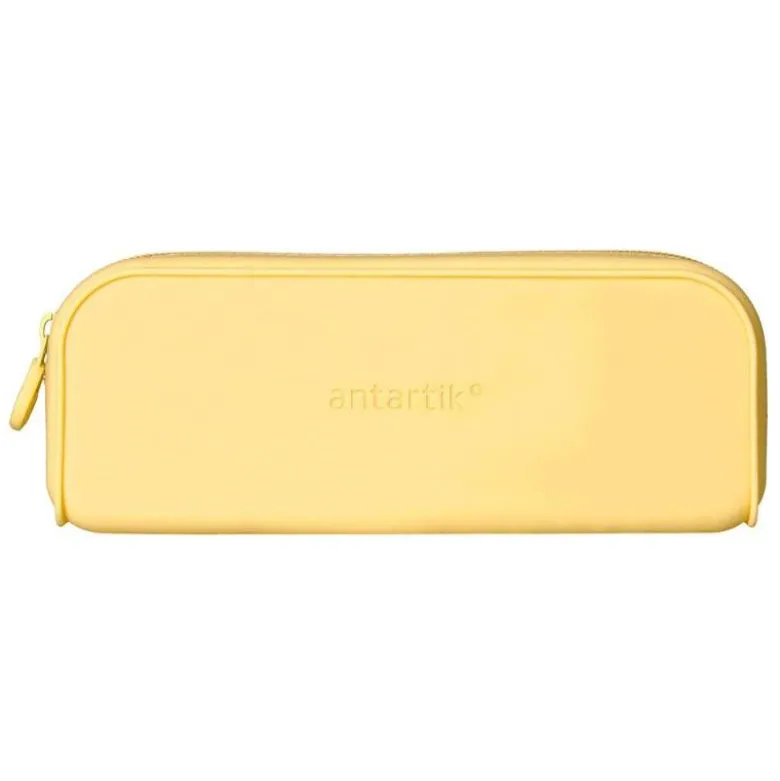 ESTUCHE PORTATODO ANTARTIK PRISMA SILICONA SOFT RECTANGULAR 185X50X75 MM AMARILLO