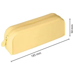 ESTUCHE PORTATODO ANTARTIK PRISMA SILICONA SOFT RECTANGULAR 185X50X75 MM AMARILLO
