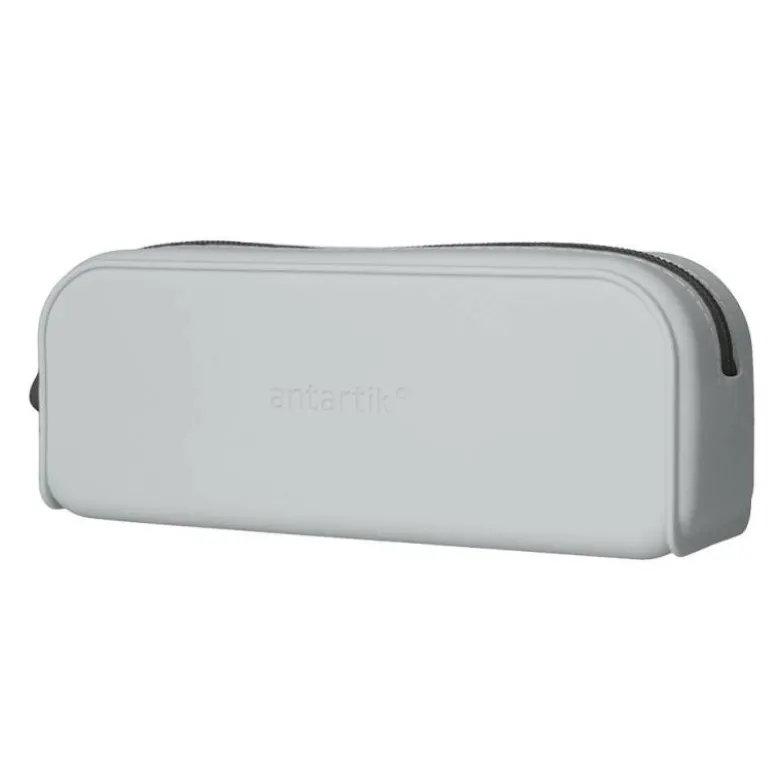 ESTUCHE PORTATODO ANTARTIK PRISMA SILICONA SOFT RECTANGULAR 185X50X75 MM GRIS