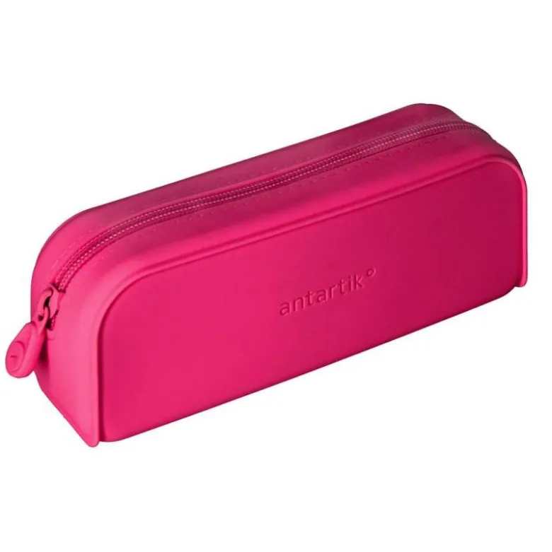 ESTUCHE PORTATODO ANTARTIK PRISMA SILICONA SOFT RECTANGULAR 185X50X75 MM ROSA FUCSIA