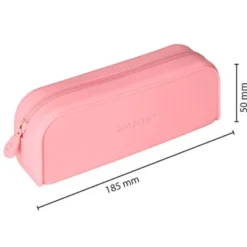 ESTUCHE PORTATODO ANTARTIK PRISMA SILICONA SOFT RECTANGULAR 185X50X75 MM ROSA CHICLE