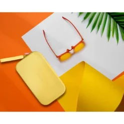 ESTUCHE PORTATODO ANTARTIK TROPICAL DIVE SILICONA SOFT RECTANGULAR 190X120X25 MM AMARILLO