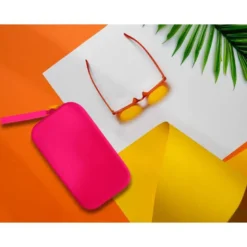 ESTUCHE PORTATODO ANTARTIK TROPICAL DIVE SILICONA SOFT RECTANGULAR 190X120X25 MM ROSA FUCSIA