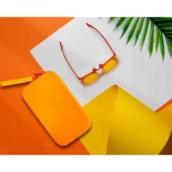 ESTUCHE PORTATODO ANTARTIK TROPICAL DIVE SILICONA SOFT RECTANGULAR 190X120X25 MM NARANJA
