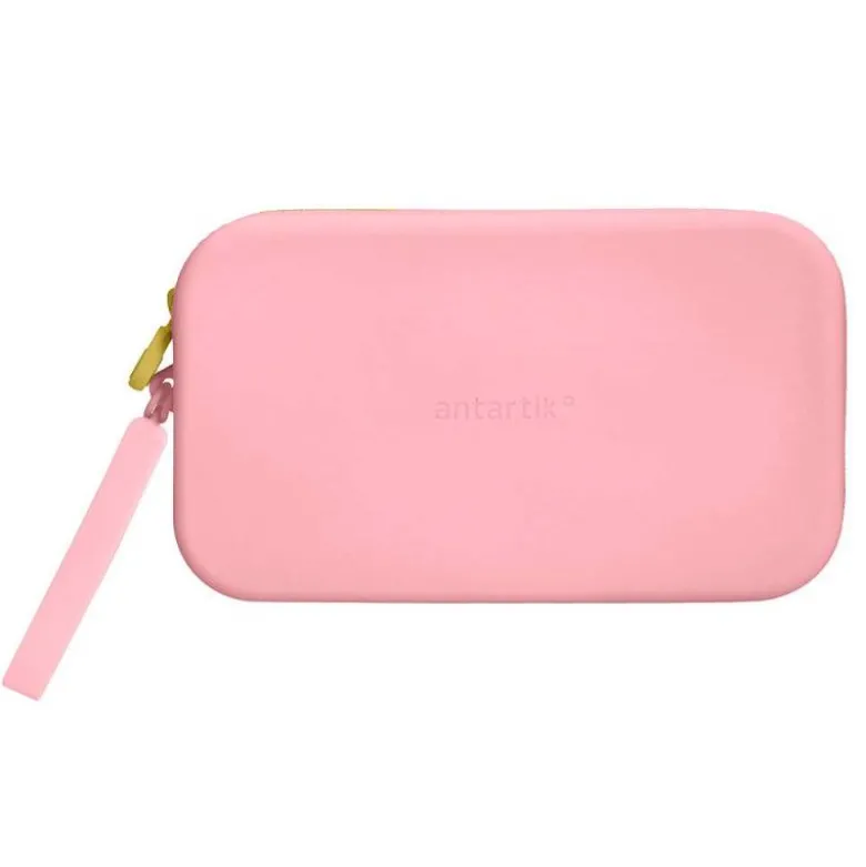 ESTUCHE PORTATODO ANTARTIK TROPICAL DIVE SILICONA SOFT RECTANGULAR 190X120X25 MM ROSA CHICLE