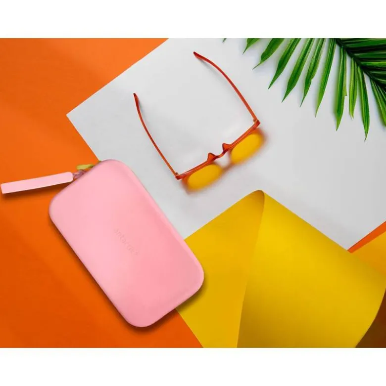 ESTUCHE PORTATODO ANTARTIK TROPICAL DIVE SILICONA SOFT RECTANGULAR 190X120X25 MM ROSA CHICLE