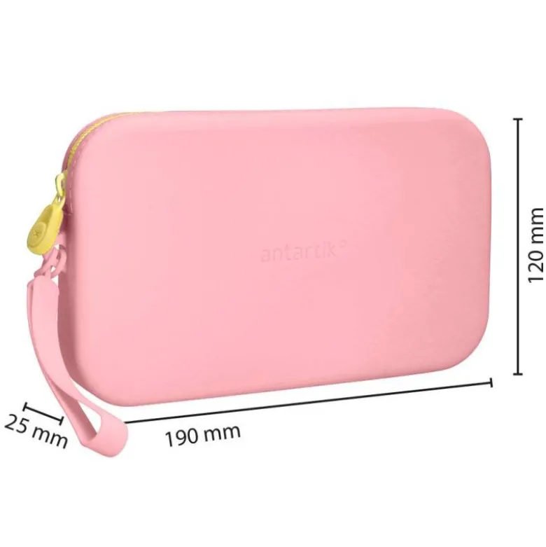 ESTUCHE PORTATODO ANTARTIK TROPICAL DIVE SILICONA SOFT RECTANGULAR 190X120X25 MM ROSA CHICLE