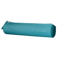 ESTUCHE PORTATODO LIDERPAPEL SLIM CILINDRICO 220X45MM AZULTURQUESA